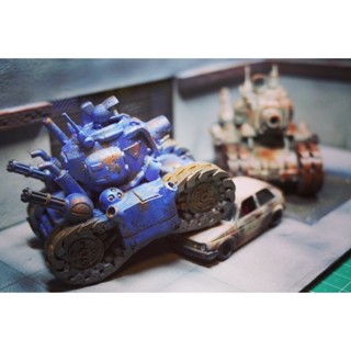 โมเดลรถถังเล่นกับรถสเกล1/64