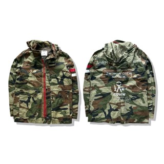 ZARA WOMAN Hooded Camo Jacket รอบอก 41”