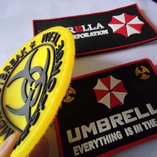 อาร์ม 09 ตีนตุ๊กแก UMBRELLA Resident evil ติด เสื้อ กระเป๋า อาม หมวก ธง สหรัฐ ธงชาติ ผีชีวะ ทหาร ตำรวจ army ซีล อเมริกา