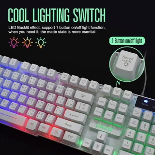 🚀ส่งเร็ว🚀 Oker Keyboard + Mouse KM-6120 คีบอร์ด ไฟทะลุตัวอักษร ชุด เม้าส์ + คีย์บอร์ด ไฟทะลุ ตัวอักษร #DM 6120