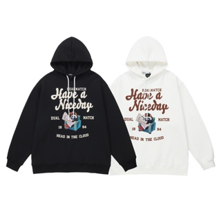 spaceboy สเวตเตอร์ฮู้ด “ Draught guinness “ hood sweater [D1195]