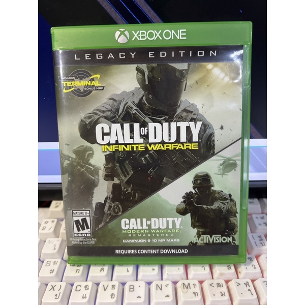 แผ่นเกมมือสอง Xbox​ one​ -​ (รวม 2 ภาค) Call of Duty : Infinite Warfare + Modern Warfare remastered​ (us)​