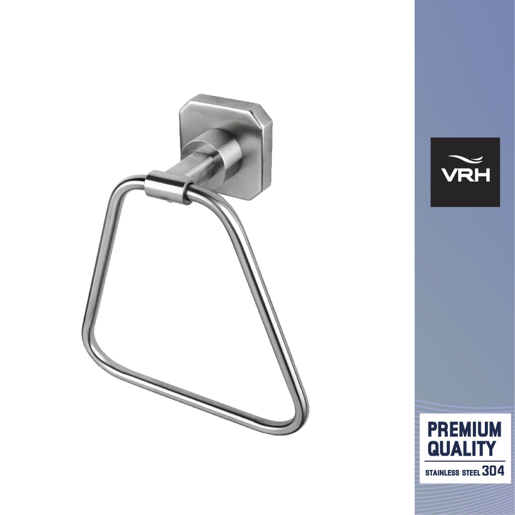 VRH ห่วงแขวนผ้า ที่แขวนผ้าในห้องน้ำ รุ่น HARMONY รหัส FBVHH-N103AS ใช้ได้ทั้งห้องน้ำ ห้องครัว (Clearance Product)