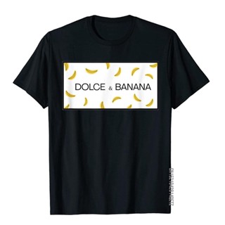 เสื้อยืด ผ้าฝ้าย พิมพ์ลายกราฟฟิค Dolce And Banana แฟชั่นฤดูร้อน สําหรับผู้ชาย พลัสไซซ์