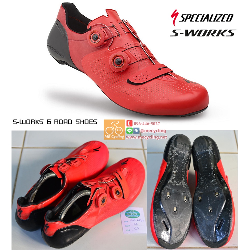 รองเท้าจักรยาน Specialized S-Works 6 Road Shoes Red Size 42