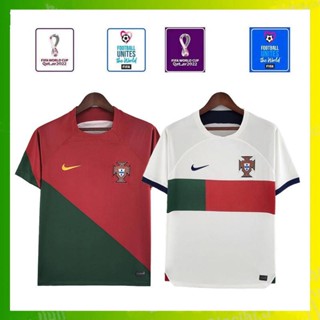 เสื้อกีฬาแขนสั้น ลายทีมชาติฟุตบอล Portugal 2022 ชุดเหย้า สําหรับผู้ชาย