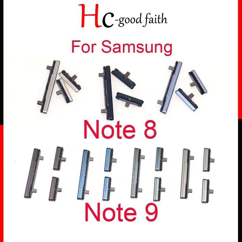 ใหม่ ปุ่มปรับระดับเสียง คุณภาพสูง แบบเปลี่ยน สําหรับ Samsung Galaxy Note 8 Note 9