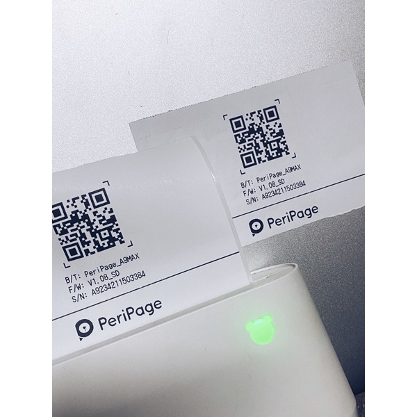 【E-TAX ✅】 กระดาษสติ๊กเกอร์ Peripage A9 max A9S max ขนาด 107x30mm เว้นขอบ Peperang C1S Max ไม่ใช้หมึก ลอกง่าย