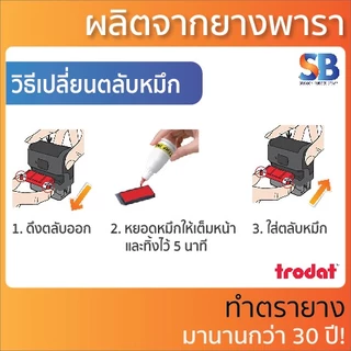 (Eco Stamp) ตรายางหมึกในตัว Trodat **รุ่นประหยัด** รุ่น TR-3911, 3912, 3913, 3927, ออกใบกำกับภาษีได้!
