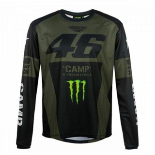 เสื้อกีฬาแขนสั้น ลายทีม Moto Jersey เกรด AAA ℗Big SALENEW ใหม่ เสื้อกีฬาแขนยาว ลายมอนสเตอร์ VR46 สําหรับผู้ชาย เหมาะกับการขี่รถมอเตอร์ไซค์วิบาก