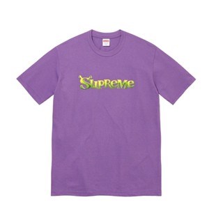 ใหม่พร้อมส่ง ของแท้ Supreme Shrek Tee Purple