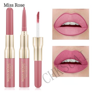 Miss Rose ลิปกลอส ดินสอเขียนขอบปาก เนื้อแมตต์ กันน้ํา