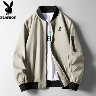 PLAYBOY Fall Mens Jacket Casual Baseball Collar Jacket