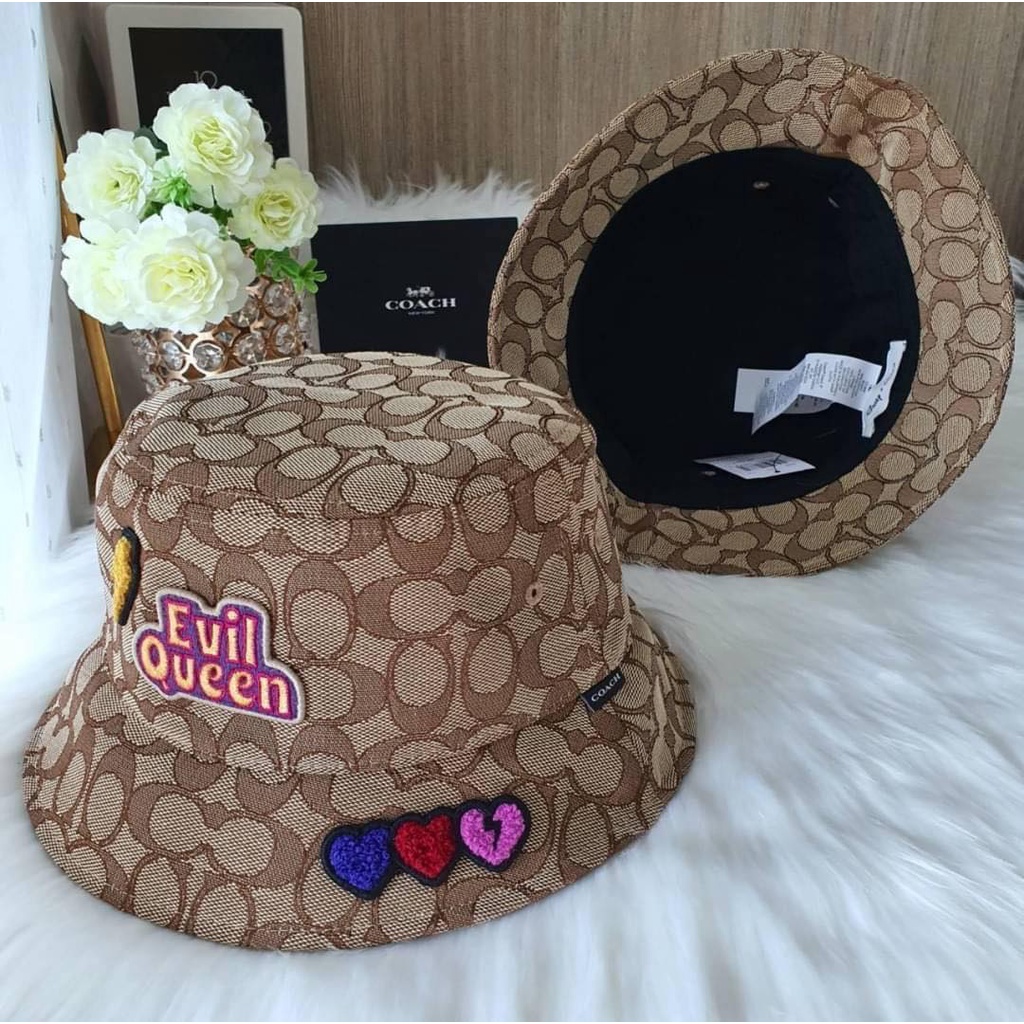 Coach x Disney Signature Jacquard Bucket Hat with Evil Queen Beret Coach Multicolour size S International in Cotton  main image 4