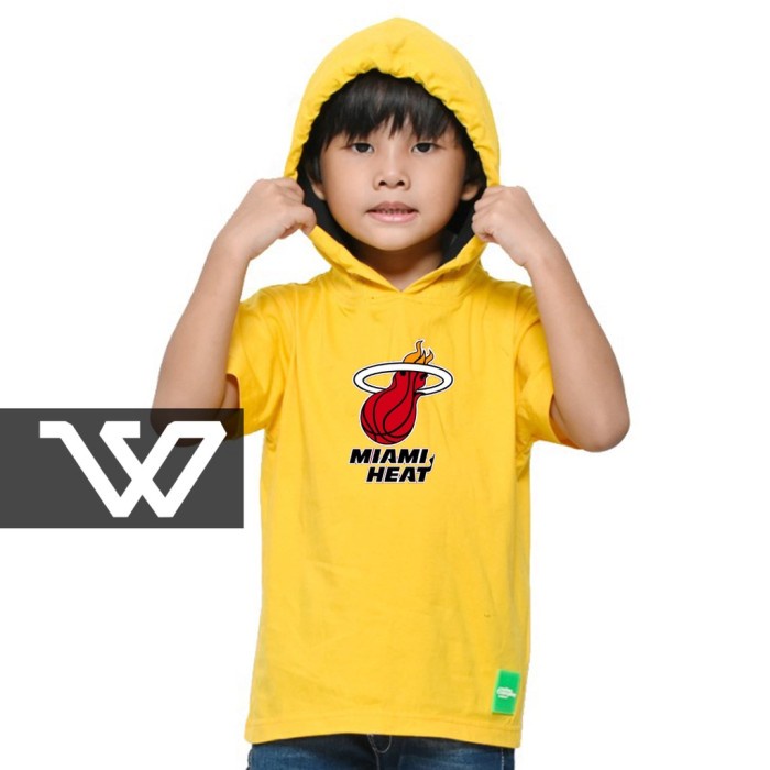 MIAMI HEAT KIDS Cotton Everyday Basketball Hoodie Size XS - XL Premium Kapucong T-Shirt