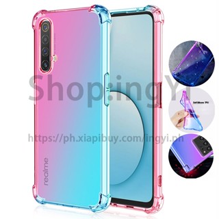 Oppo Realme X50 Pro / X50 / X3 Super Zoom เคสใส กันตก ไล่ระดับสี เคสโทรศัพท์มือถือ