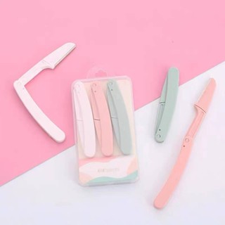 C.160 พร้อมส่ง😊 เครื่องตกแต่งคิ้ว มีดโกนแต่งคิ้ว แบบพับได้อย่างปลอดภัย กำจัดขนคิ้ว มีดโกนแต่งคิ้ว