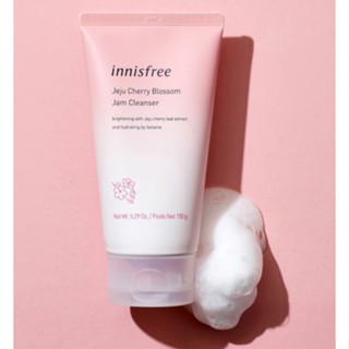 สำหรับผิวอ่อนโยน✨Innisfree Jeju Cherry Blossom Jam Cleanser 150g.