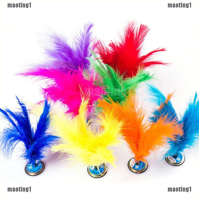 ลูกเดาะขนไก่ ขนนกจีน Jianzi ลูกขนไก่ กีฬา เท้าแฮ็กกี้ #A149 - รูปที่ 2