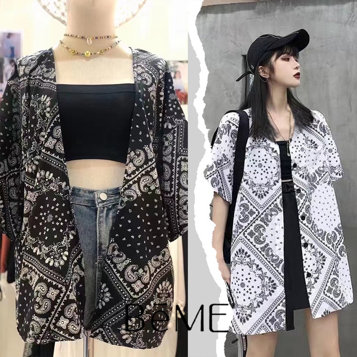เสื้อยืดตัวใหญ่มีกระดุมติด สายวินเทจ สไตล์เกาหลี Cool Cool เสื้อยืดนิ่ม สีขาว ดำ แขนสั้นแฟชั่น เนื้อผ้าดี