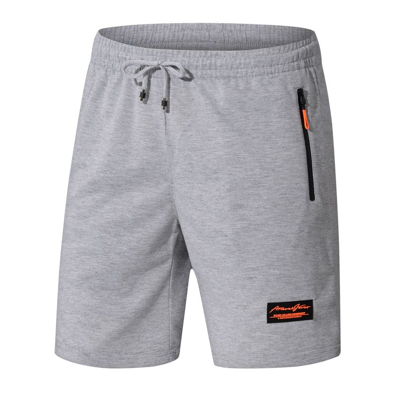 [high quality] knitted shorts men's summer sports and leisure five-cent underpants summer pockets with zippers loose men's beach pants boys' clothes #4