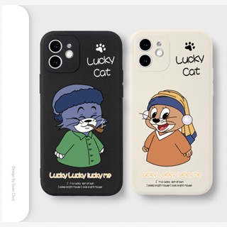 Tom cat in hat เคสไอโฟน iPhone 11 14 pro max 8 Plus case X Xr Xs Max Se 2020 cover 14 7 Plus เคส iPhone 13 12 pro max