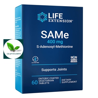 Life Extension  SAMe (S-Adenosyl-Methionine) 400 mg / 60 Enteric-Coated Vegetarian Tablets