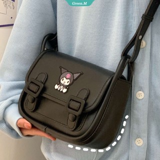 Kawaii Sanrio Kuromi Cambridge Bag Net Red with The Same Bag All-match กระเป๋าสะพายใต้วงแขนของขวัญ [GM]