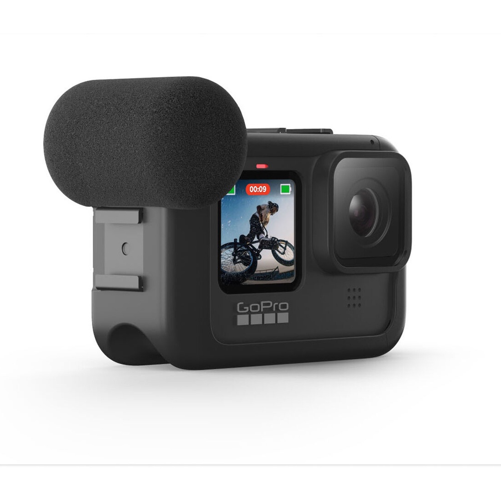 Microfono Mod Media Con Telaio Esterno Per GoPro HERO13/12/11/10/9 – Riduzione Del Rumore Per Video All'aperto E Sportivi