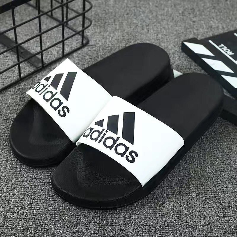 Fshoes รองเท้าแตะสวมยางนิ่ม สกรีนลายเท่ๆ🔥 โทนสี ขาว ดำ ลวดลายเท่ห์ๆ3ลาย ดูดีย์มีสไตล์⚡️รองเท้าพื้นนุ่มได้ไปไม่ผิดหวัง