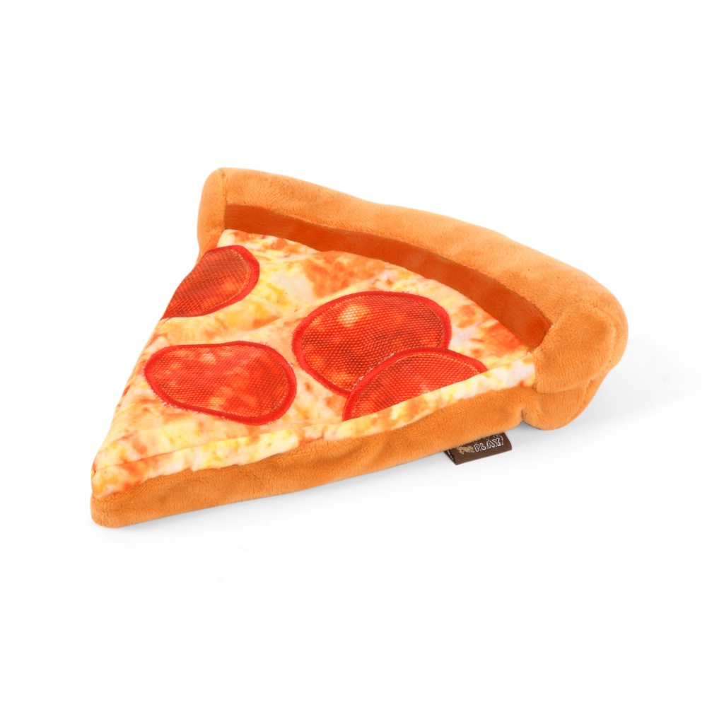 PLAY Puppy-roni Pizza พิซซ่าเปบเปอโรนีของเล่นตุ๊กตาสุนัข Plush Dog Toy