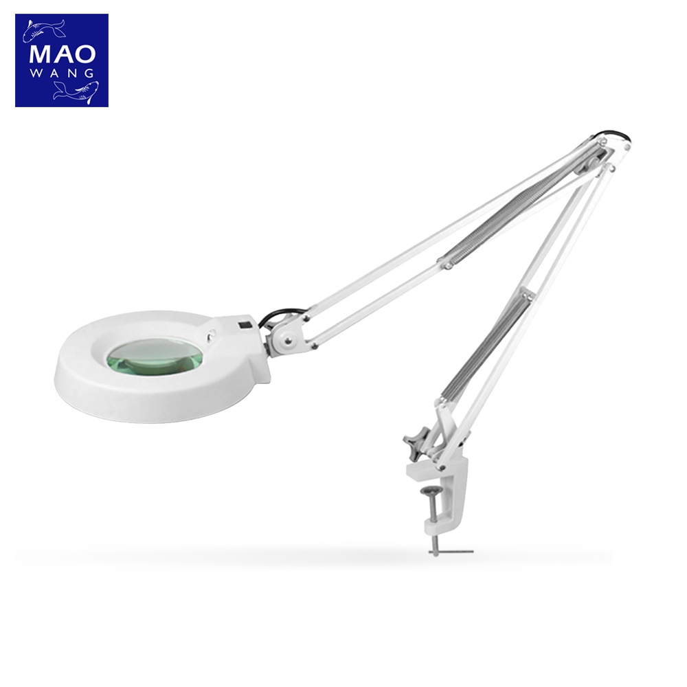 โคมไฟแว่นขยาย 2in1 แบบหนีบโต๊ะ DESK LAMP กำลังขยาย10เท่า