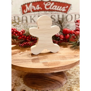 [FudFudAR] ฝุด-ฝุด-อะ Gingerbread Man Boy คุกกี้ขิง งานไม้สนนอก Christmas Cutout  Wood Blanks Craft DIY งาน DIY งานศิลปะ