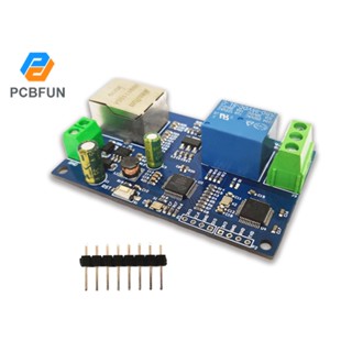 Pcbfun โมดูลรีเลย์อีเธอร์เน็ต MQTT Modbus Wifi CAN RS485 TCP ดิจิทัล อินพุต บอร์ดควบคุมการเข้าถึงเว็บ CoAP