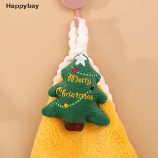 &lt;Happybay&gt; ผ้าขนหนูเช็ดมือ ลายซานตาคลอส สีแดง ของขวัญปีใหม่ คริสต์มาส สําหรับผู้ชาย ผู้หญิง ใช้ในห้องน้ํา บ้าน