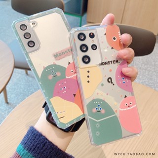 น่ารัก การ์ตูน สัตว์ประหลาดตัวน้อย เคส Samsung Galaxy S23 Ultra S22 Ultra S21FE S10 S20 S21 S22 Plus + S20FE S21Ultra S20Ultra Note20 Ultra Note10 Plus A53 A33 A23 A13 A03 A52 A52S  Case โปร่งใส ซิลิกาเจล นุ่ม ซัมซุง เคส