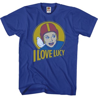 Lucy and Superman I Love Lucy T-Shirt เสื้อโอเวอร์ไซ เสื้อยื