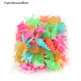 Familiesandhot&gt; 10 ชิ้น ที่มีสีสัน เรืองแสง หิน ปลาดาว หอยสังข์ รูปร่าง สําหรับโต๊ะปลา ทางเดิน สวน พิพิธภัณฑ์สัตว์น้ํา ตกแต่งสระว่ายน้ํา ภูมิทัศน์ดี