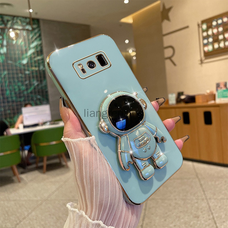 เคส SAMSUNG S8 SAMSUNG S8 plus SAMSUNG Galaxy S8 เคสโทรศัพท์ ซิลิกาเจลนิ่ม ชุบไฟฟ้า กันกระแทก พร้อมแหวนขาตั้ง สําหรับ SAMSUNG S8 SAMSUNG S8 plus SAMSUNG Galaxy S8 ZJYHY01 น่ารัก ลายการ์ตูน กันกระแทก