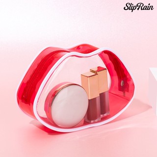 Sliprain♥กระเป๋าเครื่องสําอาง PVC สีโปร่งใส กันน้ํา แบบพกพา