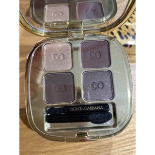 🌸พร้อมส่ง ทาเปลือกตา Dolce&amp;Gabbana Felineyes Intense Eyeshadow Quad  2 sweet cocoa 4 สีเฉด ฉลากไทย💯✅