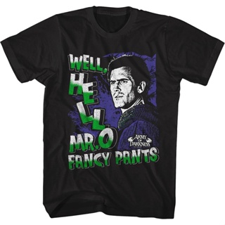 Mr. Fancy Pants Army Of Darkness T-Shirt เสื้อคู่วินเทจ เสื้อเชิ้ต เสื้อครอปสายฝอ Tee