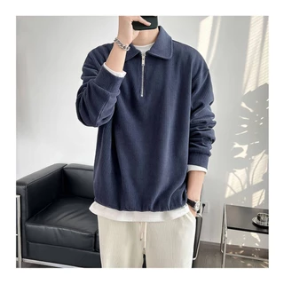 Polo 8240 เสื้อโปโลแขนยาว คอปกมีซิป กันหนาว