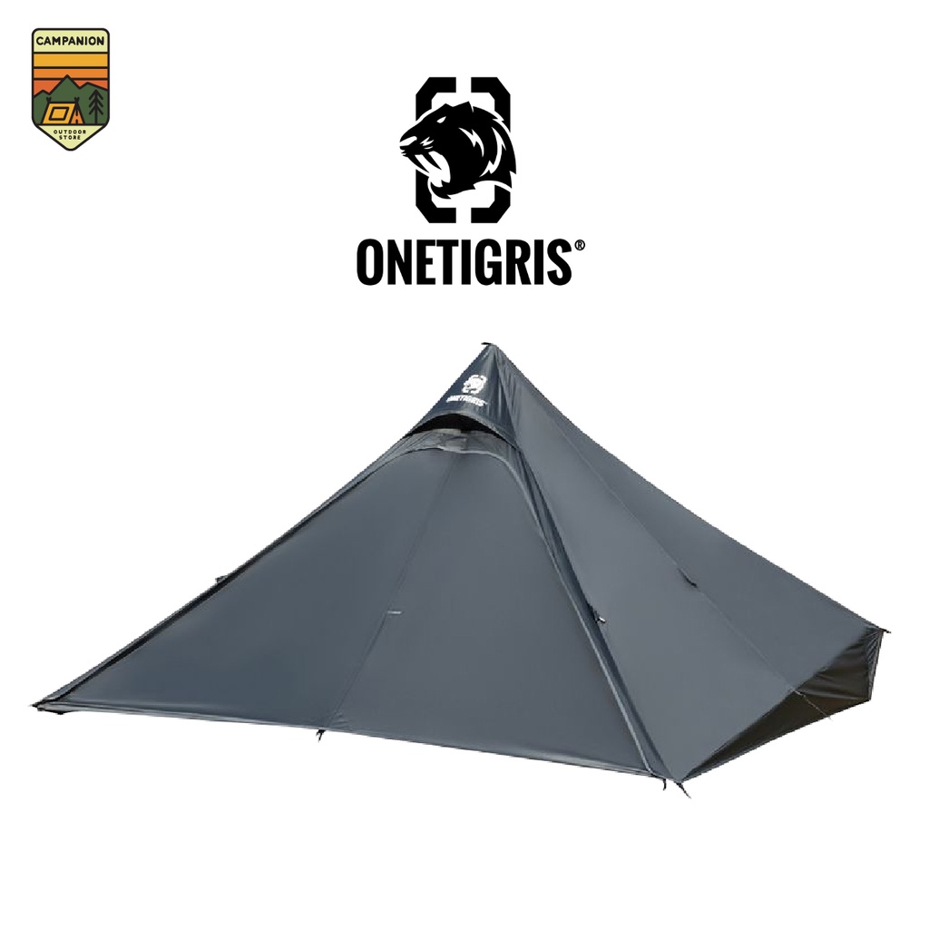 OneTigris TETRA Ultralight Tent Edition 130 เต็นท์ Tipi สีเทา ไม่แถมเสา ไม่มีมุ้ง (CE-YZP11-FG)