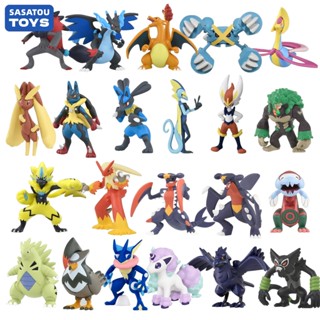 ฟิกเกอร์ Tomy Lucario noivern Metagross Greninja garchomp staraptor blakzien Zoroark zeraora Haxorus kleavor Hydreigon zarude cresdu cinderace Charizard Blastoise regidrago สําหรับตกแต่งบ้าน