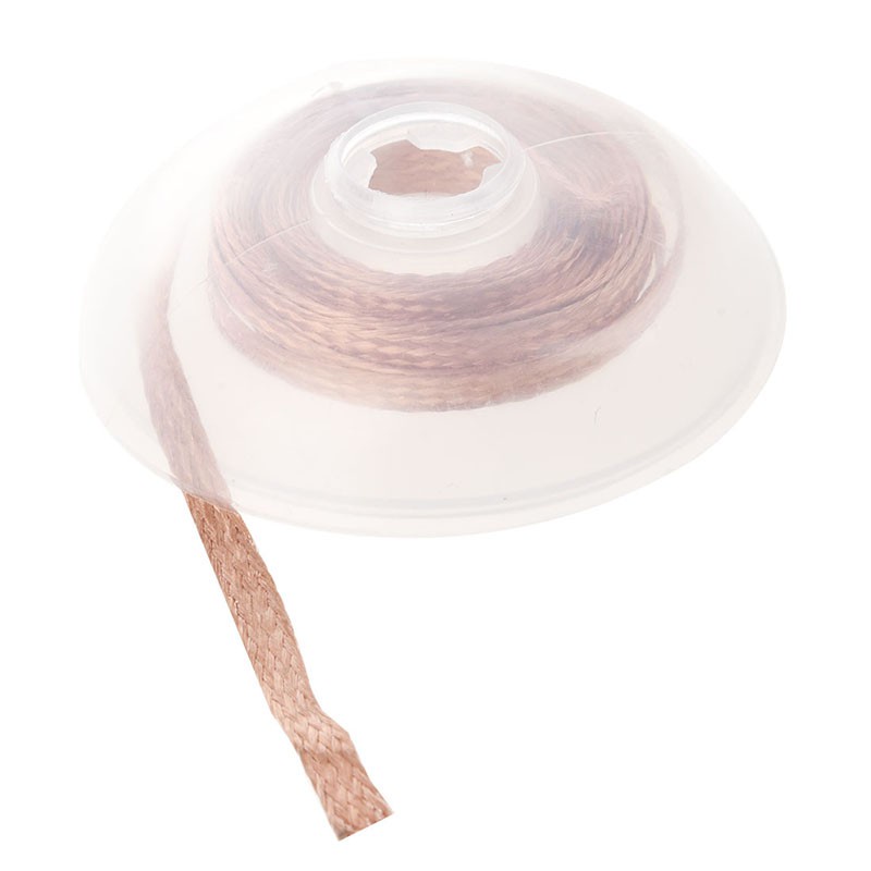 nrdzpw4lf_1.5M Length 2.5mm Width Braided Copper Wire Roll Desoldering