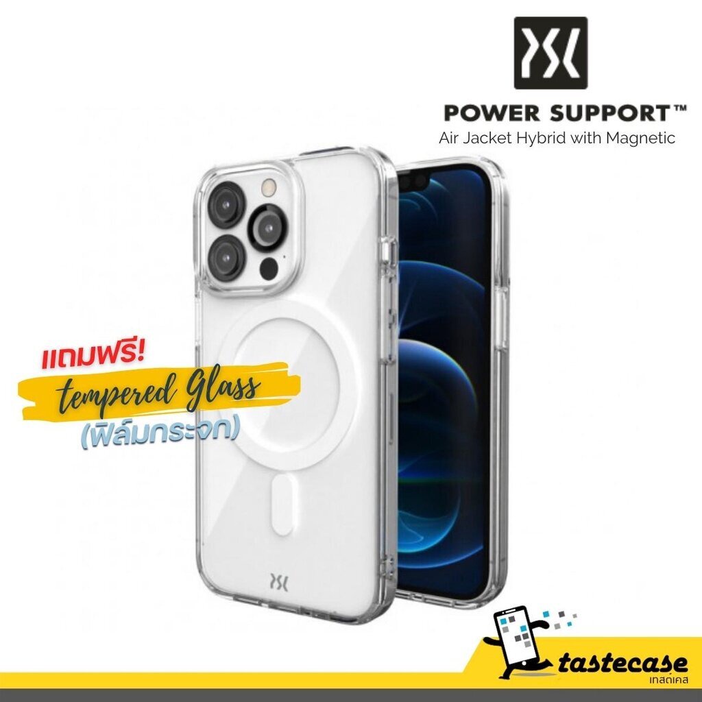 Power Support Air Jacket Hybrid และ Hybrid with Magnetic เคสสำหรับ iPhone 14 series, iPhone 13 series