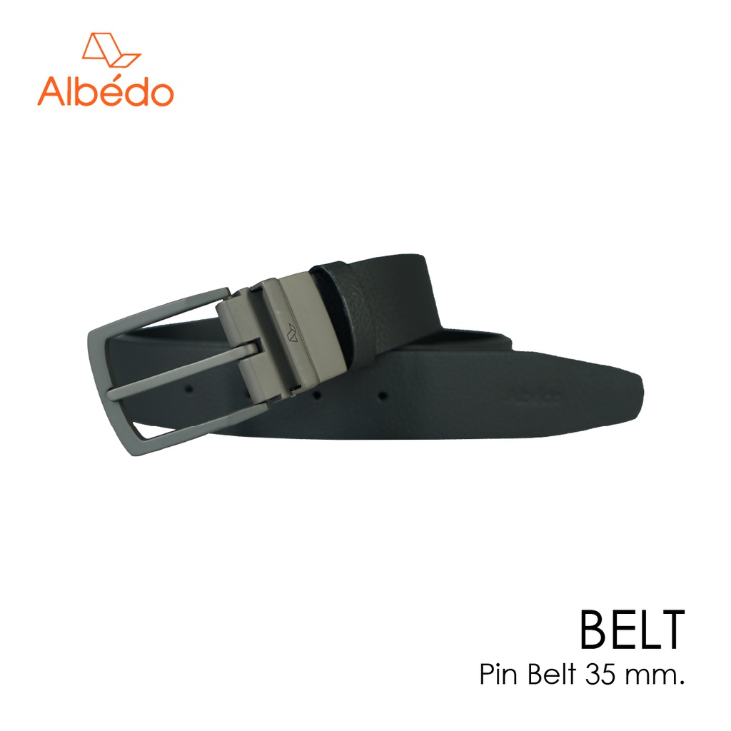 [Albedo] PIN BELT 35 MM. เข็มขัดหัวเข็ม/เข็มขัดหนังแท้/เข็มขัดทำงาน/เข็มขัดผู้ชาย/เข็มขัด - ABMI0049