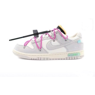 ใหม่พร้อมส่ง ของแท้ Nike Dunk Low x Off White The 50 Lot 30/50