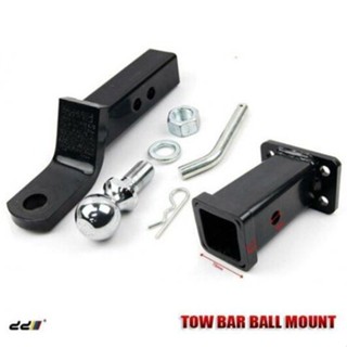 Tow Bar Tongue Ball Mount Hitch 2" Tow Ball &amp; Hitch Pin ชุดล็อค เครื่องมือลากจูง (สำหรับชุดลากจูงเรือ)